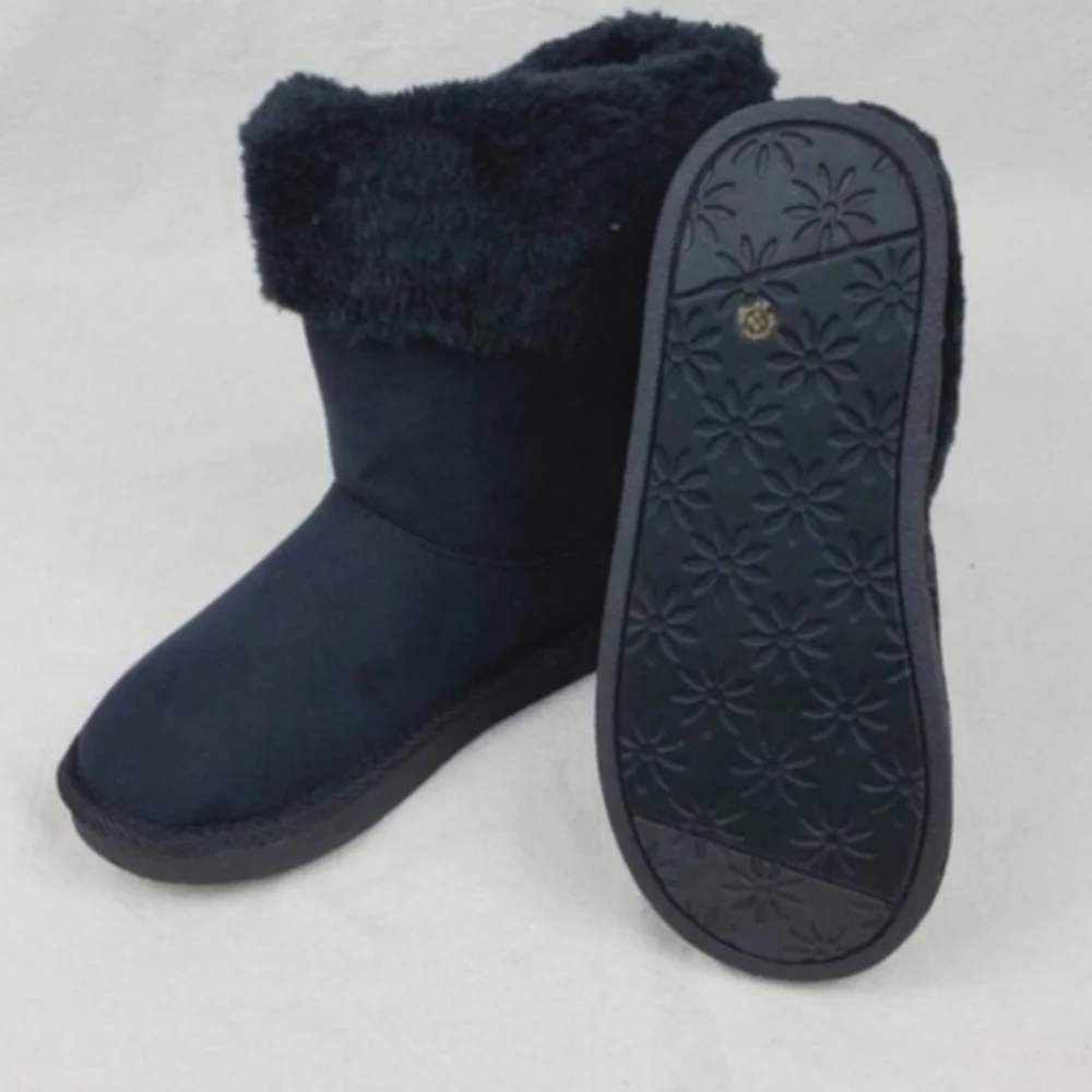 Okie dokie faux fur ankle bootie